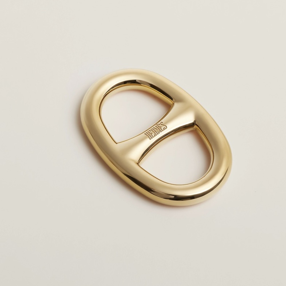 Hermes Scarf ring in permabrass. Like new, never been used.